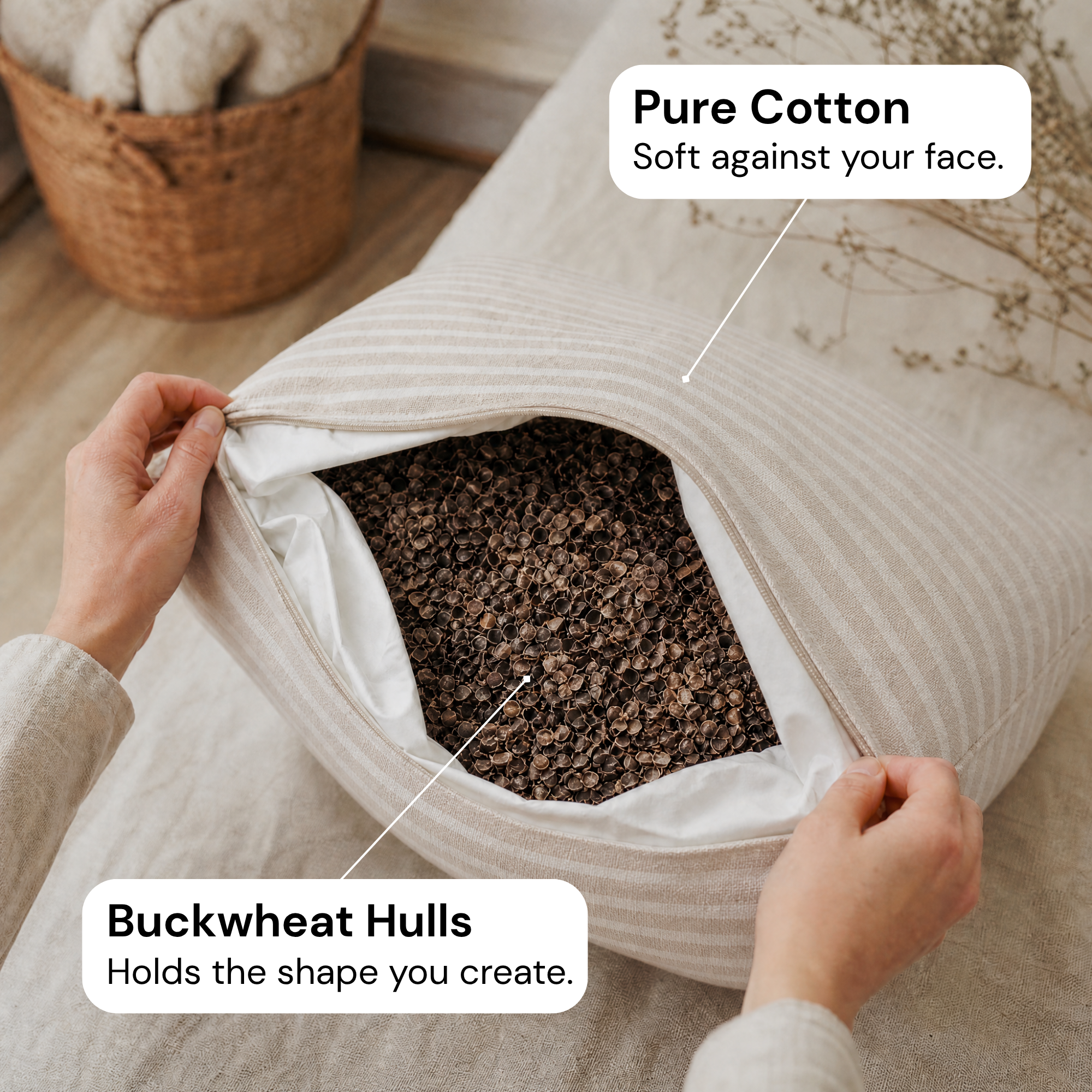 NightState - Japanese Buckwheat Pillow